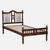 Nilaya Sheesham Wood Single Size Non Storage Bed in Provincial Teak Finish