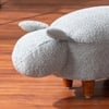 Whiskers Collection Bunny Rabbit Pouf Seating For Kids Room Blue Set Of 2
