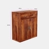 Mars Solid Wood Shoe Rack in Natural Finish