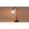 Multicolor Mosaic Glass Curvy Table lamp with Iron Base (EN30)