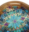 Mandala Bloom Round Tray – Boho Chic Organizer -Large (1 Piece)