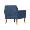 Thomas Boucle Fabric Arm Chair in Blue Colour