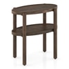 Kai Oval Solid Wood End Table in Danish Walnut