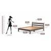 Roverb Engineered Wood Wenge Finish King Size Bed Without Storage