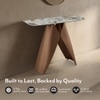 Aeris Metal Console Table in Saturn Spanish Ceramic Finish