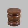 Boj Series Side Table & Bedside Table carved out of Solid Hardwood duly polished in Walnut Finish