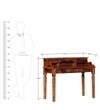 Sipo Sheesham Wood  Study Table In Honey Oak  Finish