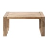 Cleburn Rectangle Living Room Coffee Table with Solid Mango Wood Design