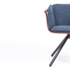 Toliver Engineered Wood Dining Chair in Blue Colour