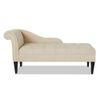 andres Fabric Chaise Launger in Beige Colour