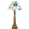 Devansh Multicolor Cotton Table Lamp With  Wood Natural Base (10X10X21 Inches)-38