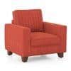 Apollo Neo 1 Seater Fabric Sofa in Lava Colour (Back Height : Regular, Cushion Type : Soft)