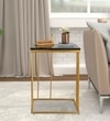Aureum Metal Side Table in Gold Colour