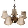 Devansh Gold Wall Mounted Lamp With Beige Jute Shade