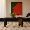 Noto Marble Dining Table in Black Colour