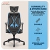 Kepler Brooks Marvel Lite Office Desk Chair in Black Colour