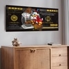 Paintingmantra Scrooge McDuck Money Theme Canvas Wall Painting 22x46 Inch