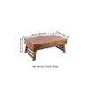 Kassel Sheesham Wood Coffee Table In Teak Finish