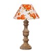 Devansh Multicolor Cotton Table Lamp With  Wood Natural Base (10X18 Inches)-39