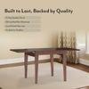 Murphy 6 Seater Dining Table In Dark Walnut Finish