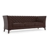 Weston 3 Seater Half Leather Sofa in Chocolate Colour