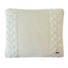 Archer Natural Cotton Knitted Cushion Cover 16X16 Inches
