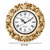 Gold Solid Wood Kalpalata Roman Wall Clock By DisooFashions