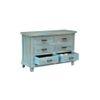Neena Solid Wood Chest of 6 Drawers in Distressed Finish
