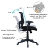 Peacifice Mid Back Ergonomic Chair in Black Colour