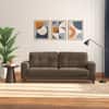 Verona Premium 3 Seater Fabric Sofa in Truffle Beige Velvet Colour