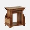 Anderby Sheesham Wood End Table in Rustic Teak Finish