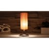 Round Bamboo table lamp with Steel Base -38