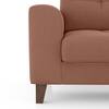 Verona Premium 1 Seater Fabric Sofa in Mocha Mouse Velvet Colour