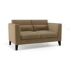 Lewis Sofa Set (Colour : Fawn Velvet, Cushion : Hard, Seater : 2+1+1)