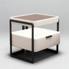 Casa Metal Side Table in Cream Colour