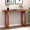 Uranus Solid Wood Console Table in Natural