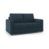 Apollo Sofa Set (Colour : Indigo Blue, Cushion : Soft, Back Type : Regular, Seater : 2+1+1)