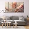 The Castle Decor Marble Abstract Art Wall Painting Wooden Framed  Painting 27x48 Inch Style 1