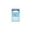 Deshad Solid Wood Bookshelf In Blue Finish