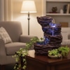Wine Fiber Glass Rock Carvern Indoor Water Fountain
