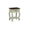 Solid Wood Bedside Table In Tulip Finish With Drawer