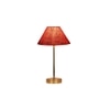 Pink Jute with Metal Gold Table Lamp