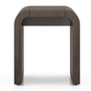 Quinn Solid Wood Side Table In Danish Walnut