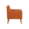 Thomas Boucle Fabric Arm Chair in Orange Colour