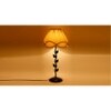 Salem Off White Fabric Shade Table Lamp with Black Iron Base
