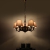 Devansh Gold Antique Wall Mounted Lamp With Beige Jute Shade