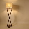 Infinity Beige Jute Floor Lamp with Beige Jute Base