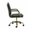 Doe Buck Marlon Modern Green Faux Leather Office Chair