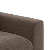 Chelsea Left Aligned 3 Seater Sectional Fabric Sofa (Daschund Brown)
