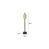 Elementary Beige Jute Floor Lamp with Beige Jute Base
